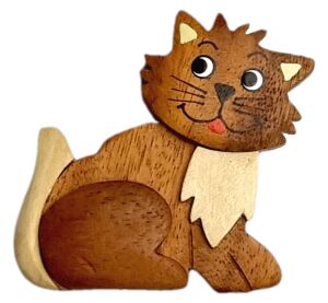 2Kids Toys Dřevěná magnetka velká Kočka