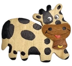 2Kids Toys Dřevěná magnetka velká Kráva