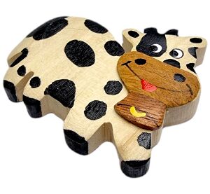 2Kids Toys Dřevěná magnetka velká Kráva
