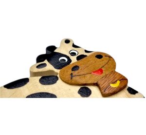 2Kids Toys Dřevěná magnetka velká Kráva