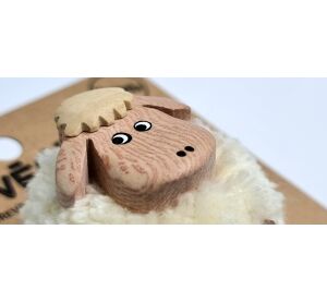 2Kids Toys Dřevěná magnetka velká pompon Ovce