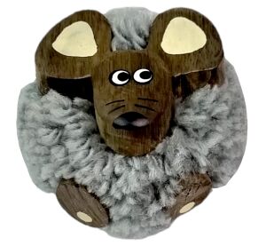 2Kids Toys Dřevěná magnetka velká pompon Myš