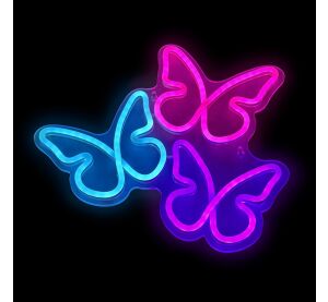 2Kids Toys LED NEON LIGHT lampička Motýli