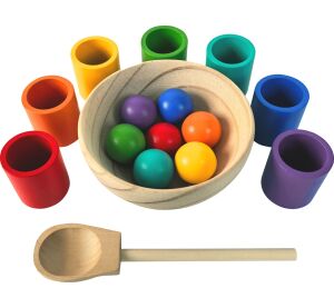 2Kids Toys Duhové kuličky a kalíšky 7 barev