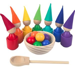 2Kids Toys Duhové panenky s míčky 7 barev