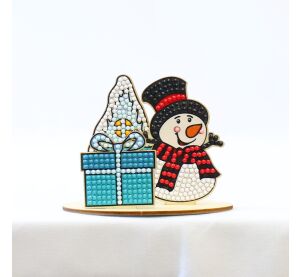 2Kids Toys Diamantové malování se stojanem Vánoční sněhulák