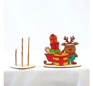 2Kids Toys Diamantové malování se stojanem Vánoční sob