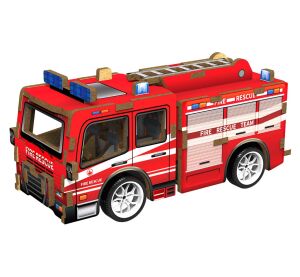 2Kids Toys 3D dřevěná skládačka Hasičský vůz