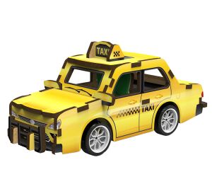 2Kids Toys 3D dřevěná skládačka Taxi