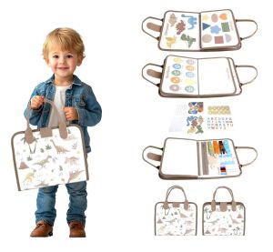 2Kids Toys Senzorická busy kniha Dinosauři 1