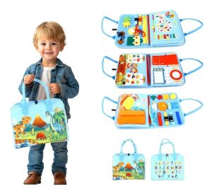 2Kids Toys Senzorická busy kniha Dinosauři 3