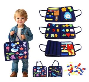 2Kids Toys Senzorická busy kniha Vodní / Dino svět