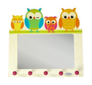 Hess Věšák se zrcadlem soví rodina