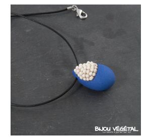 Živé šperky - Náhrdelník Slza midrý s trvalými bílými květy