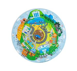 Bigjigs Toys Kruhové puzzle Recyklace