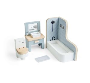 Bigjigs Toys Dřevěný nábytek do domečku pro panenky Koupelna