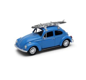 Welly Volkswagen Beetle se surfem 1:34 žlutý