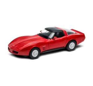 Welly Chevrolet Corvette Coupe (1982) 1:34 červený