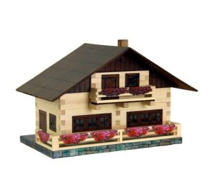 Walachia Dřevěná slepovací stavebnice Alpský dům