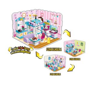 Qman Neomezené nápady 4801 Dívčí pokoj 3v1