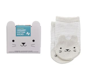 Petit Collage bio bavlněné ponožky Králíček