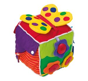 small foot Plyšová hračka kostka pro nejmenší