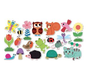 Vilac Dřevěné magnetky zahrada 20 ks