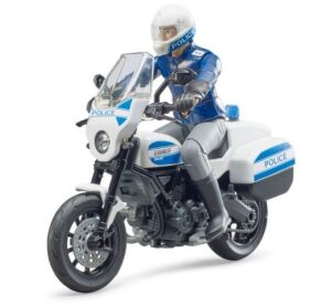 Bruder BWORLD policejní motocykl Ducati Scrambler s jezdcem