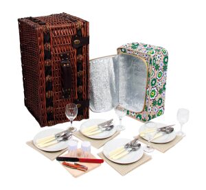 small foot Opravdový piknikový koš pro 4 osoby Deluxe