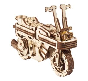 Ugears 3D dřevěné mechanické puzzle Skládací skútr