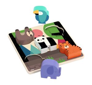Vilac Vkládací zvukové puzzle Džungle