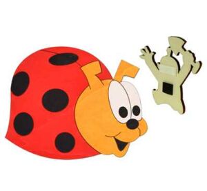 DoDo Dřevěná magnetka beruška