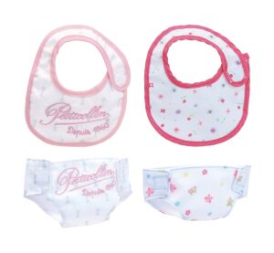 Petitcollin Sada bryndáčků a plenek (pro panenku 36-40 cm)