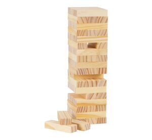 small foot Dřevěná hra Vratká věž natur