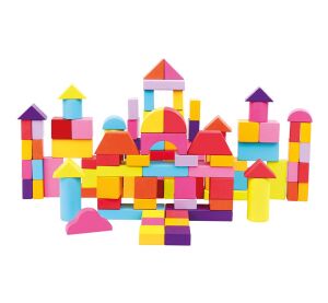 Bino Kostky v kyblíku 100 ks nové barvy