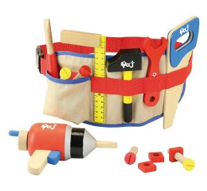 Jeujura Opasek s nářadím ke stavebnici pro malé kutily