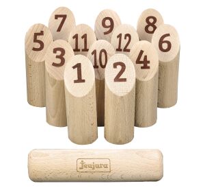 Jeujura MÖLKKY Dřevěná házecí hra finské kuželky