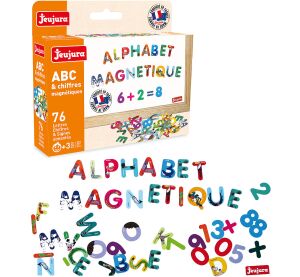 Jeujura Barevná magnetická písmenka 76 ks