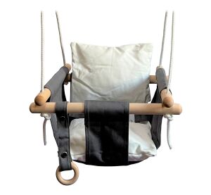 2Kids Toys Dětská textilní houpačka 100% bavlna černobílá