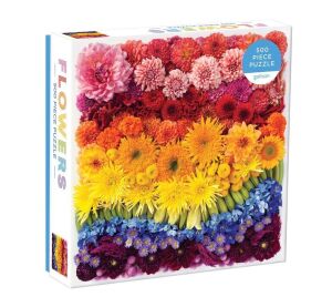 Galison Puzzle Duhové květy 500 dílků