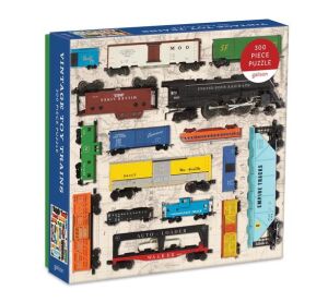 Galison Puzzle Vláčky vintage 300 dílků