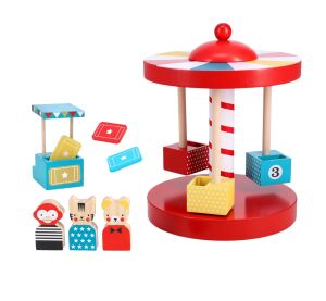 Petit Collage Dřevěný kolotoč