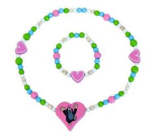 Detoa Náhrdelník a náramek Krtek a srdíčka