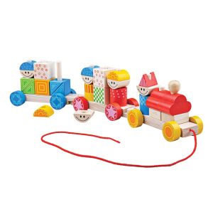 Bigjigs Baby Dřevěný vláček s nasazováním