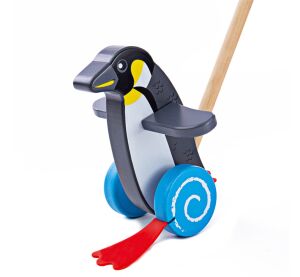 Bigjigs Baby Dřevěný jezdík Tučňák