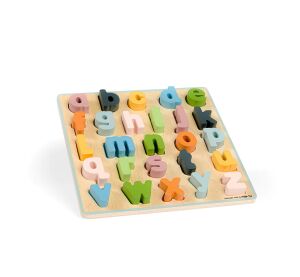 Bigjigs Toys Dřevěné puzzle malá písmena - abc