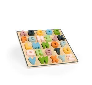 Bigjigs Toys Dřevěné puzzle velká písmena - ABC