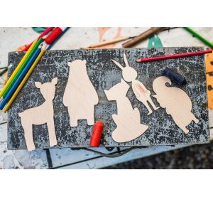 BeWooden Maluj a obkresluj - Lišárna