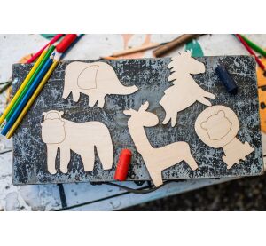 BeWooden Maluj a obkresluj - Divočina