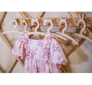 BeWooden Dřevěné ramínko zvířecí ouška 6 ks